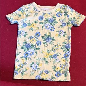 Janie and Jack Floral Tee - Yellow, Blue, and Green